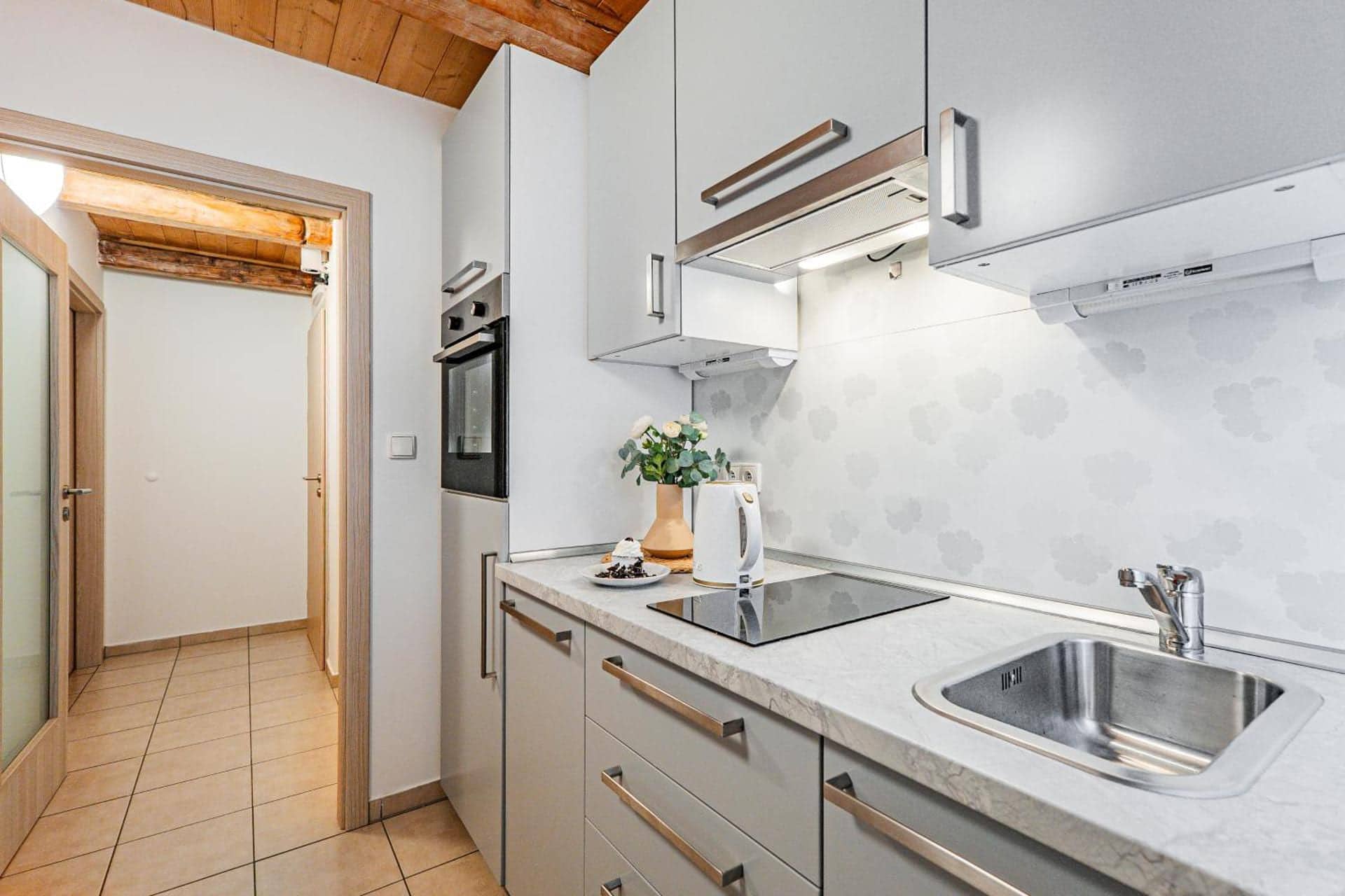 Carlsbad Apartments, Karlovy Vary — kuchyňský kout