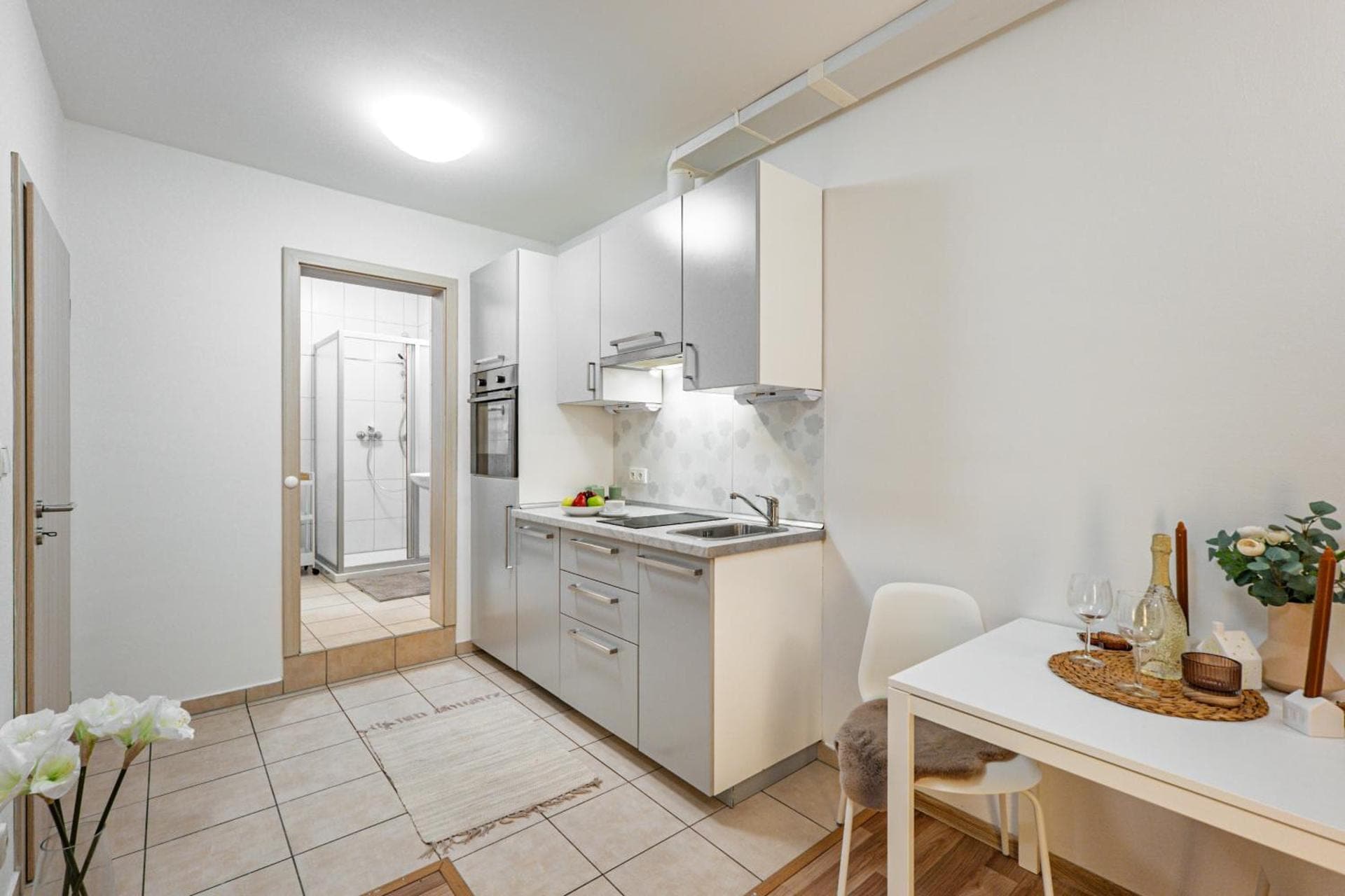 Apartmán Tržní — kuchyňský kout